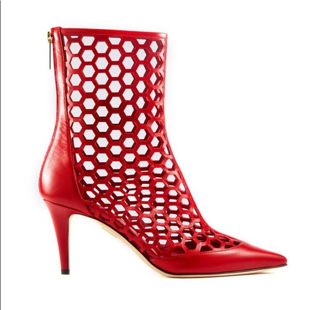Tamara Mellon Queen Bee Honeycomb Boot size 37